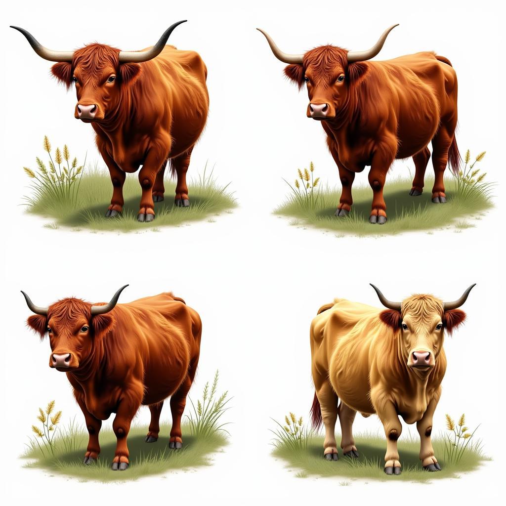 Highland Cow Common Coat Colors: Red, Ginger, Dun, and Yellow