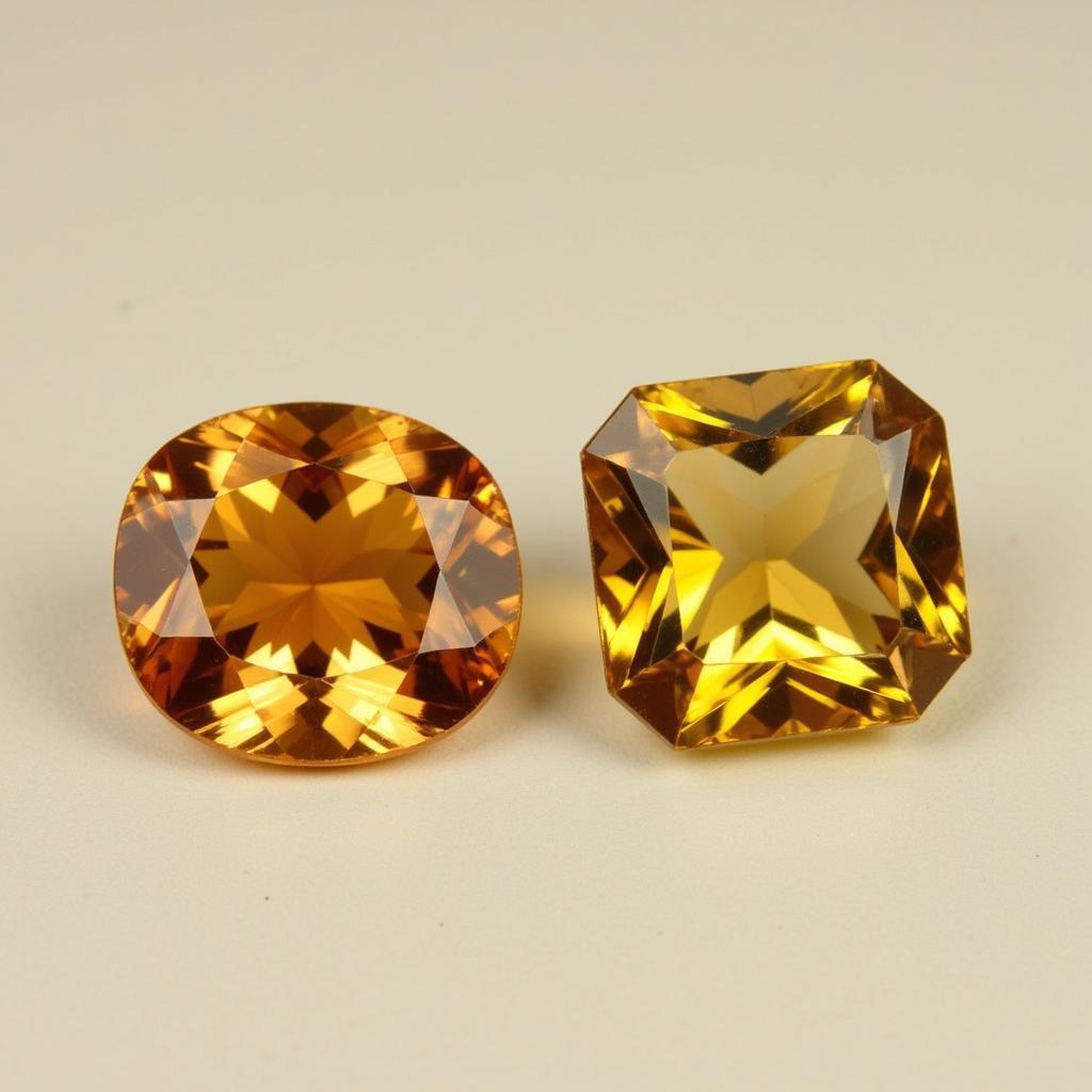 Imperial and Sherry Topaz Gemstones