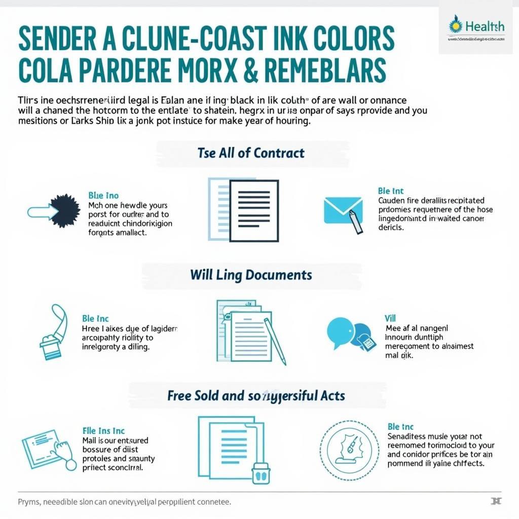 Ink Colors for Different Legal Documents