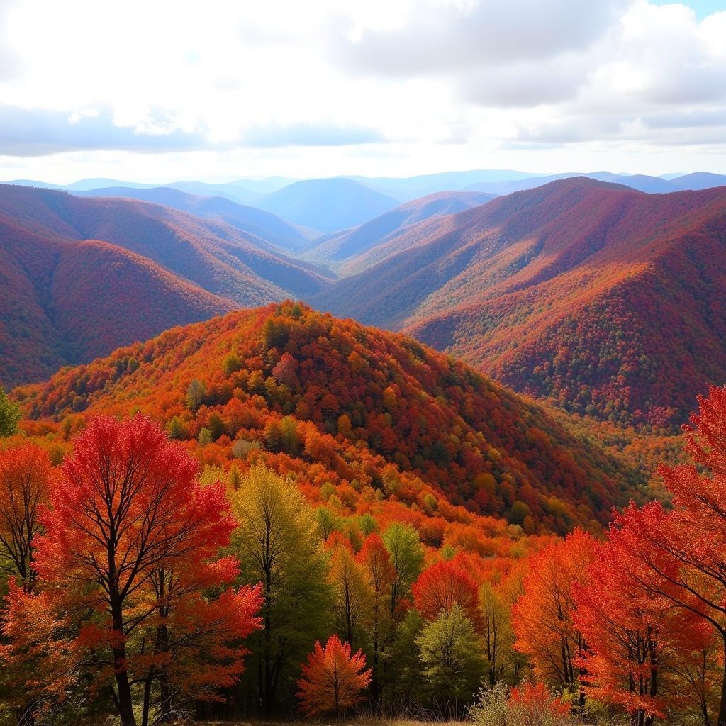 Kentucky Fall Foliage in the Mountains