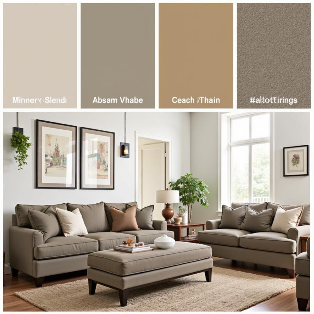 Khaki Color Variations in Interior Design