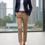 Light Brown Pants Outfit Ideas