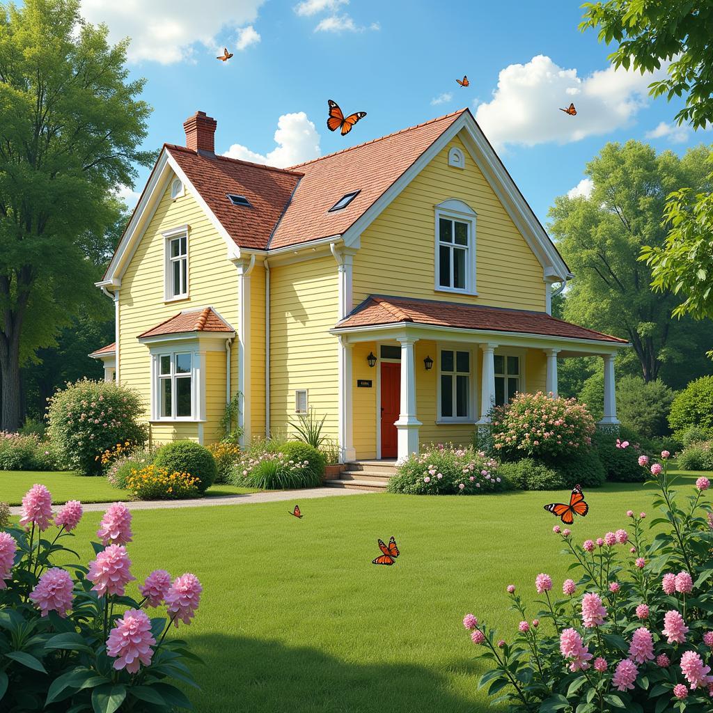 Light Colored House with Fewer Bugs