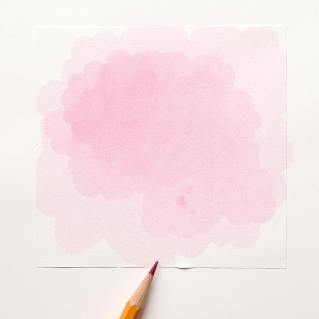 Light Pink Colored Pencil Technique: Layering Red and White