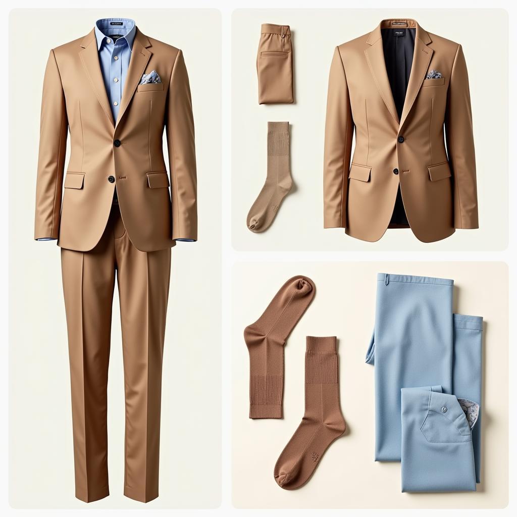 Light Tan Suit Sock Options: Subtle and Playful