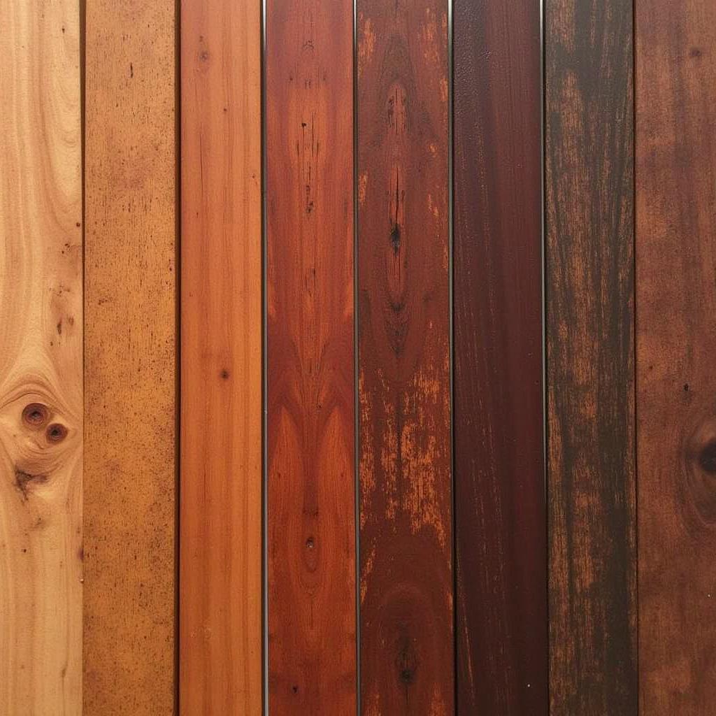 Mahogany Wood Color Variations