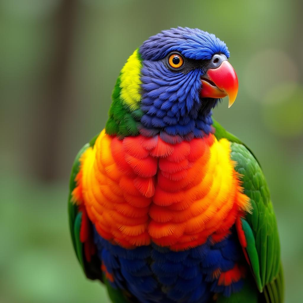 Male Bird with Vibrant Plumage