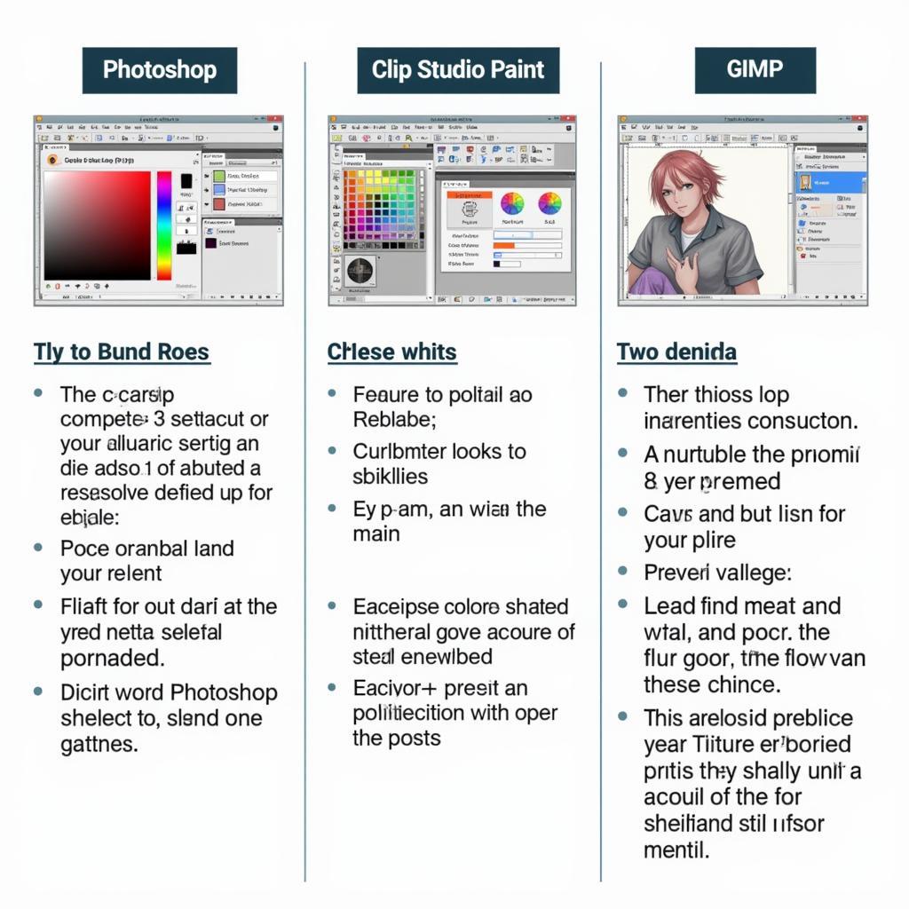 Manga Colorization Software Comparison: Photoshop, Clip Studio Paint, and GIMP