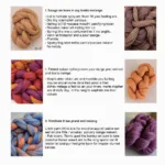 Process of creating melange color by blending fibers