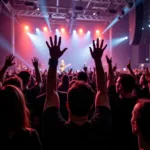 Metallica Fans Cheering at a Colorado Concert