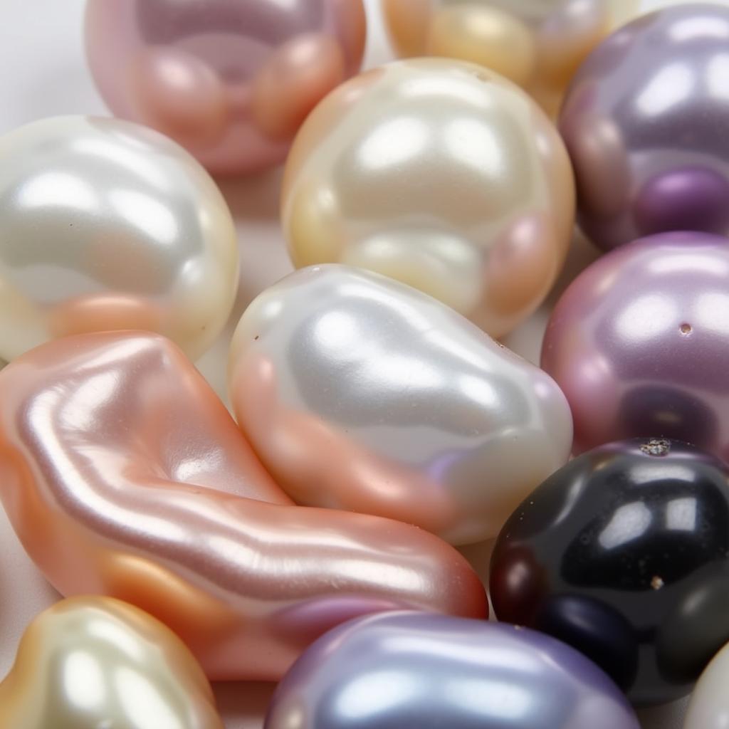 Variety of Natural Colored Pearls