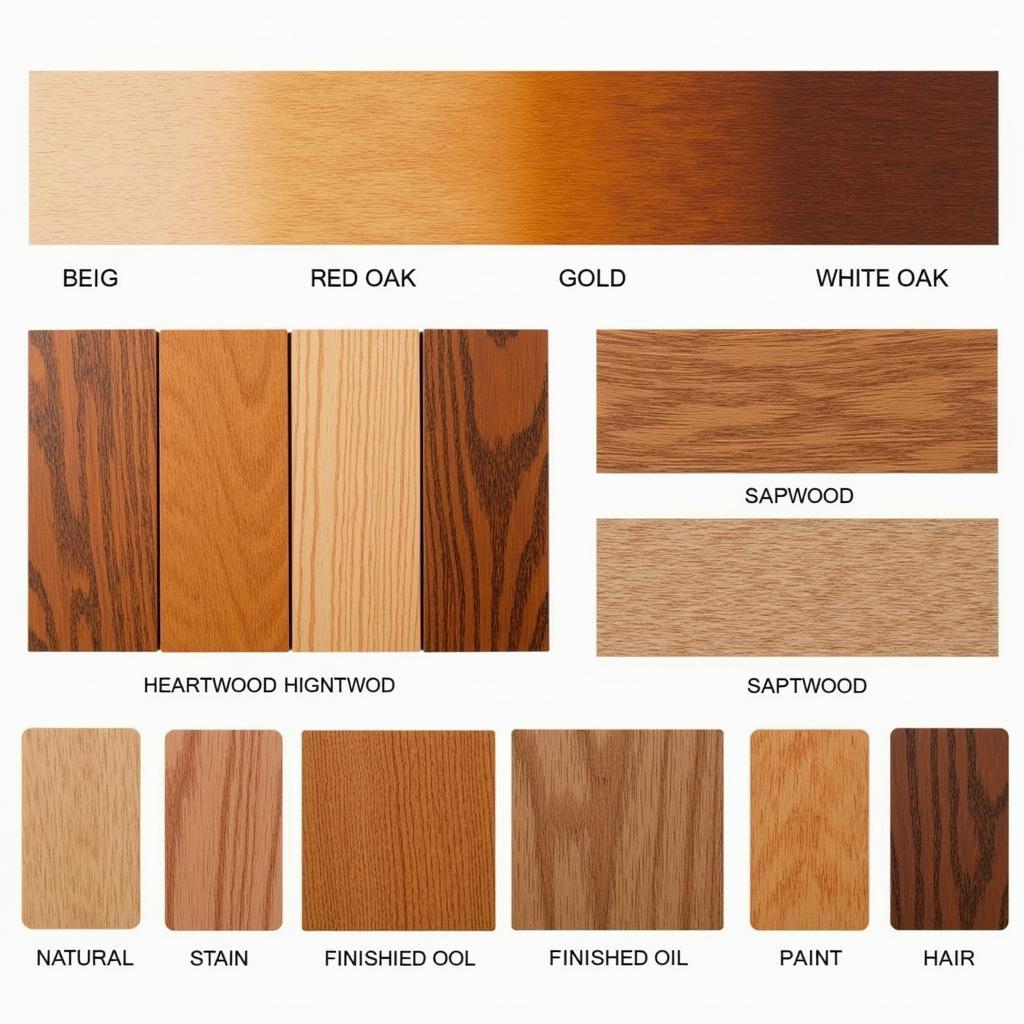 Natural Oakwood Color Variations