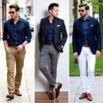 Navy Blue Shirt Outfit Ideas for Different Occasions