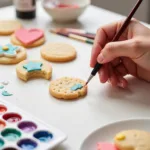 Painting Cookies with Food Coloring