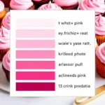 Pink Frosting Color Chart