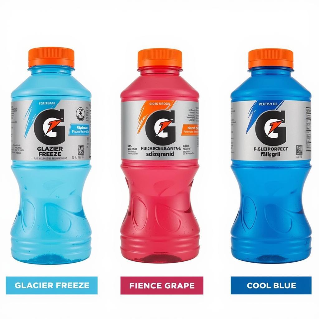 Popular Gatorade Colors: Glacier Freeze, Fierce Grape, and Cool Blue