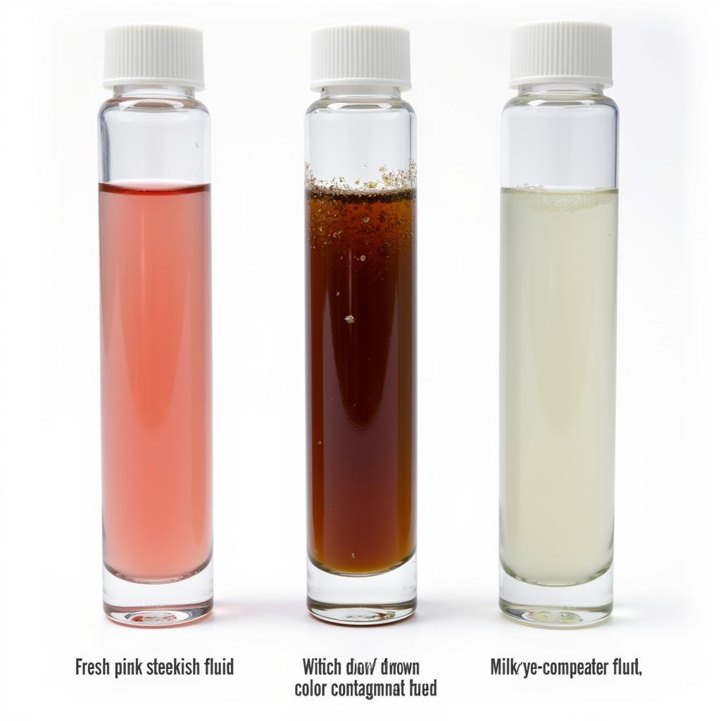 Power Steering Fluid Color Comparison