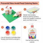 Preventing Food Coloring Stains on Countertops