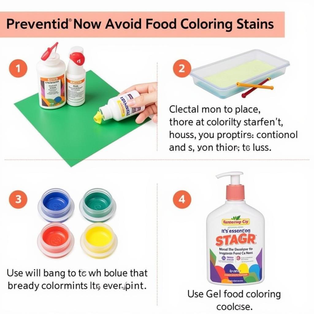 Preventing Food Coloring Stains on Countertops