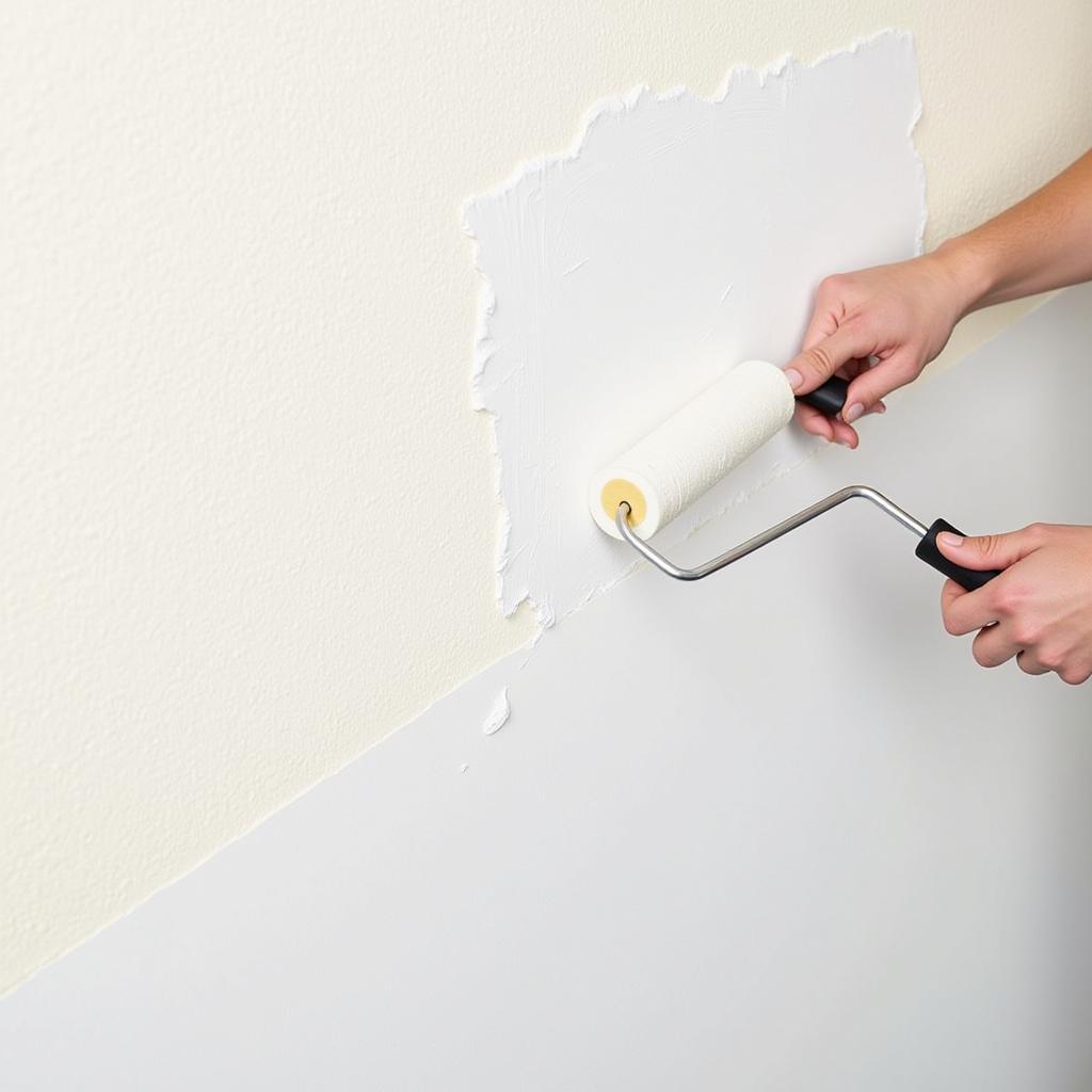 Applying Primer to a Wall