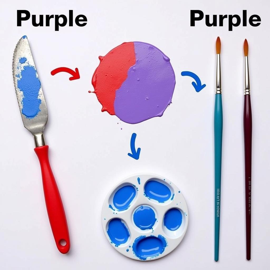 Purple Paint Mixing Techniques