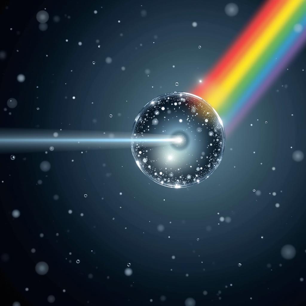 Rainbow Spectrum and Light Refraction