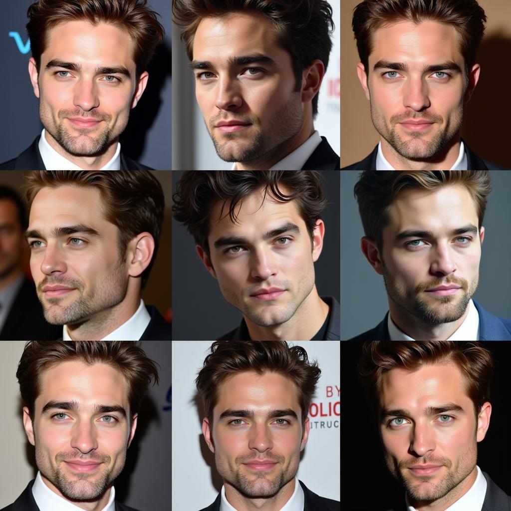 Robert Pattinson Eye Color Variations in Different Lighting and Contexts