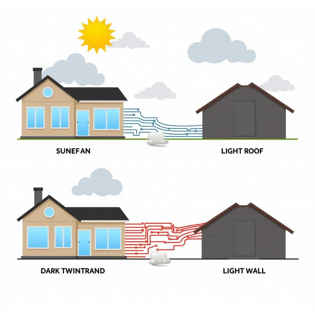 Roof and Wall Colors Impact House Temperature