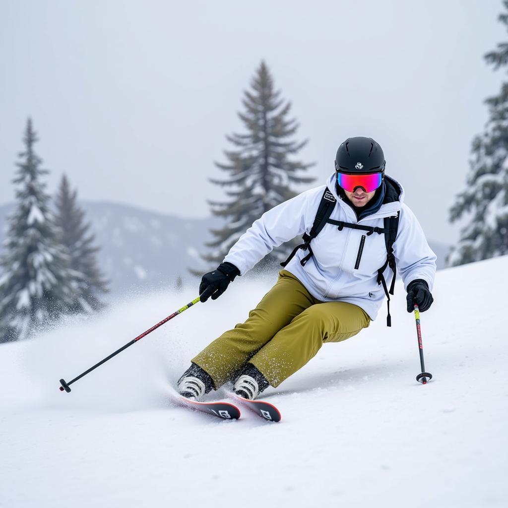 Rose Tinted Ski Goggles for Overcast Conditions