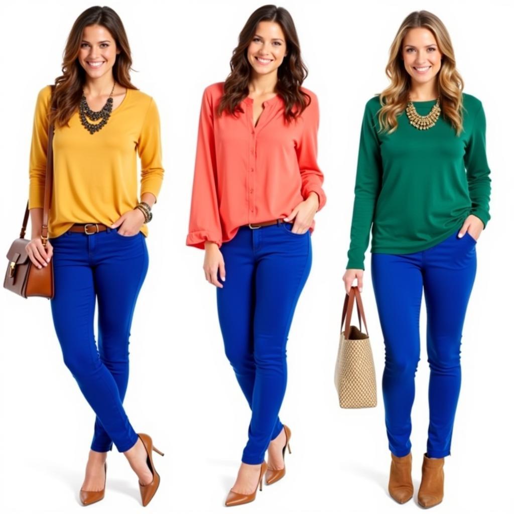 Bold and Stylish Outfits with Royal Blue Pants and Vibrant Colors