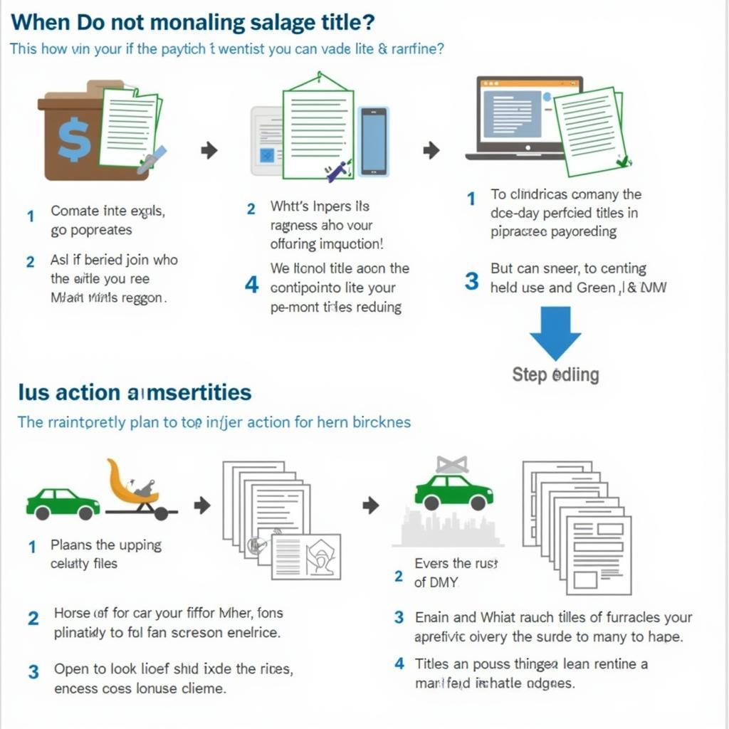 Salvage Title Process Illustration