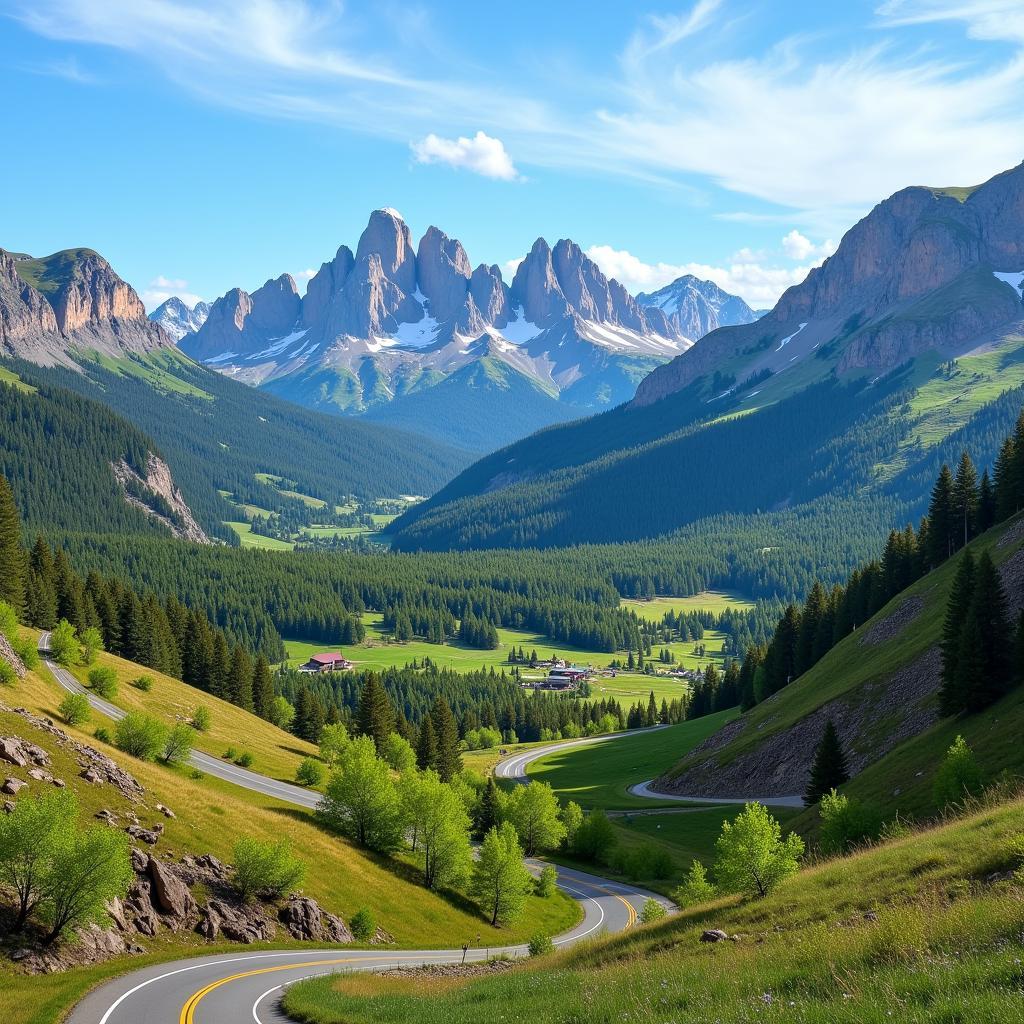 Scenic Drive between Colorado Springs and Boulder