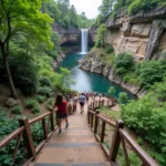 Climbing the 224 steps at Seven Falls in Colorado Springs