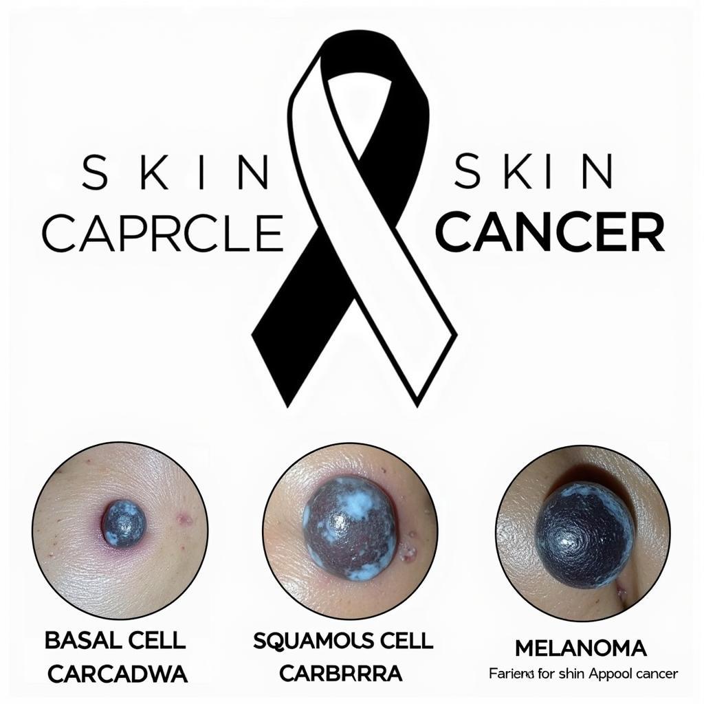 Skin Cancer Ribbon and Types