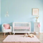 Sky Blue and Baby Pink Nursery