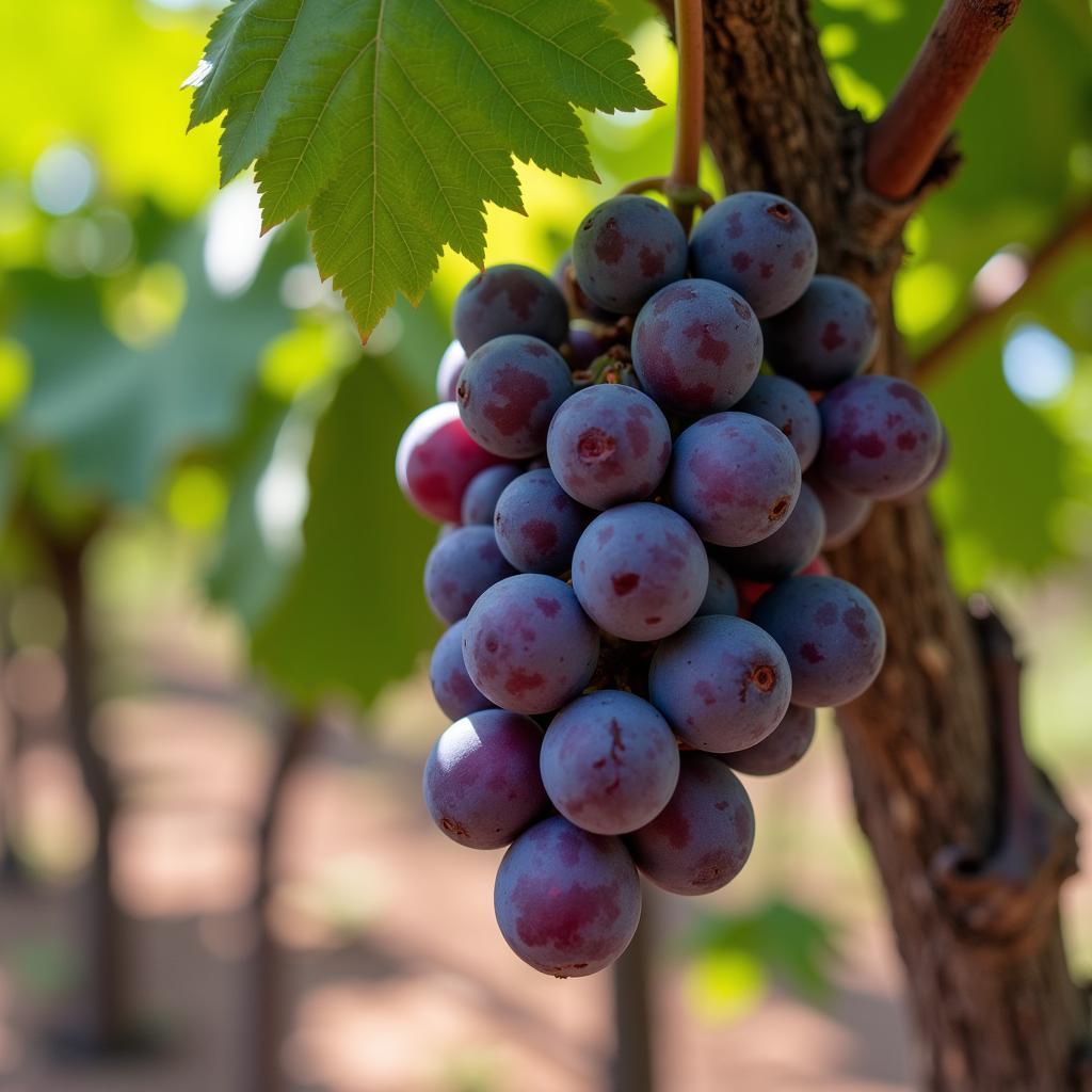 Purple Grapes in Spanish