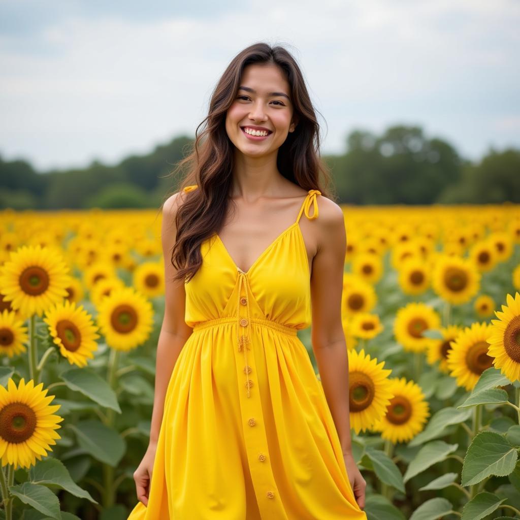 Summer Fashion: Vibrant Yellow Sundress