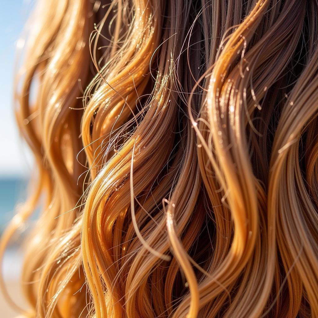 Sun-Damaged Hair Leading to Color Fading