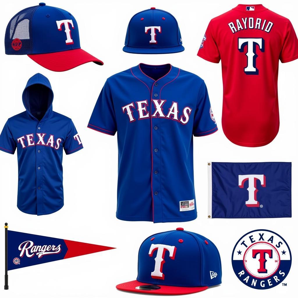 Texas Rangers Fan Gear in Official Colors