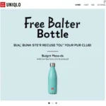 Uniqlo Free Bottle Promotions Banner