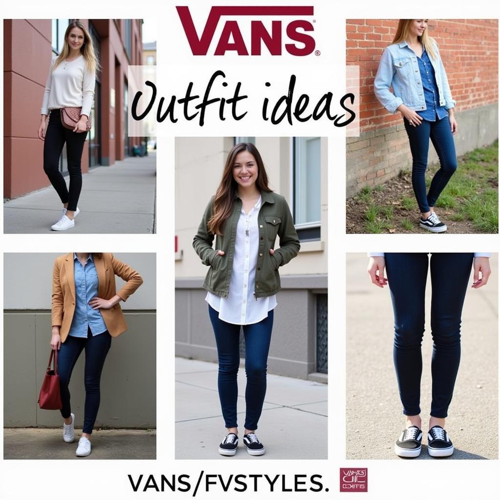 Vans Outfit Inspiration with Different Color Combinations