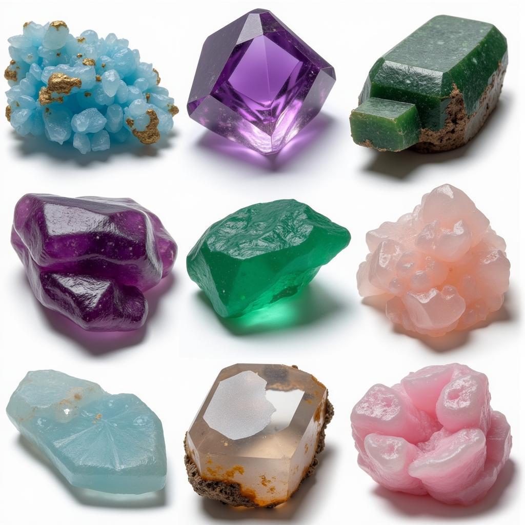 Crystals in Various Colors