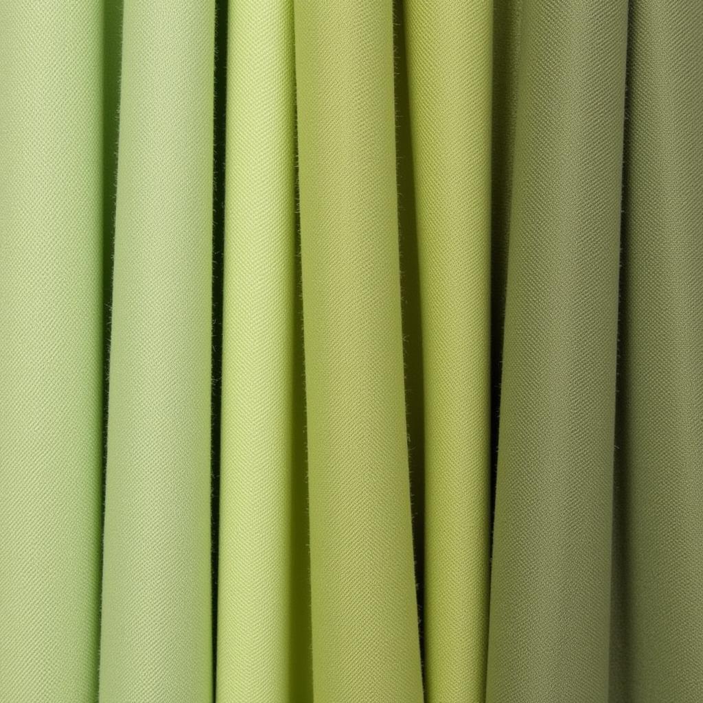 Various Shades of Olive Green on Fabric