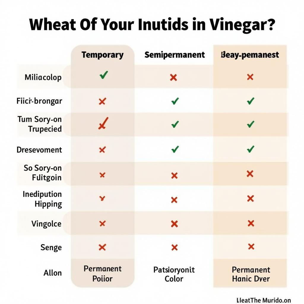 Vinegar's Effect on Different Hair Dyes