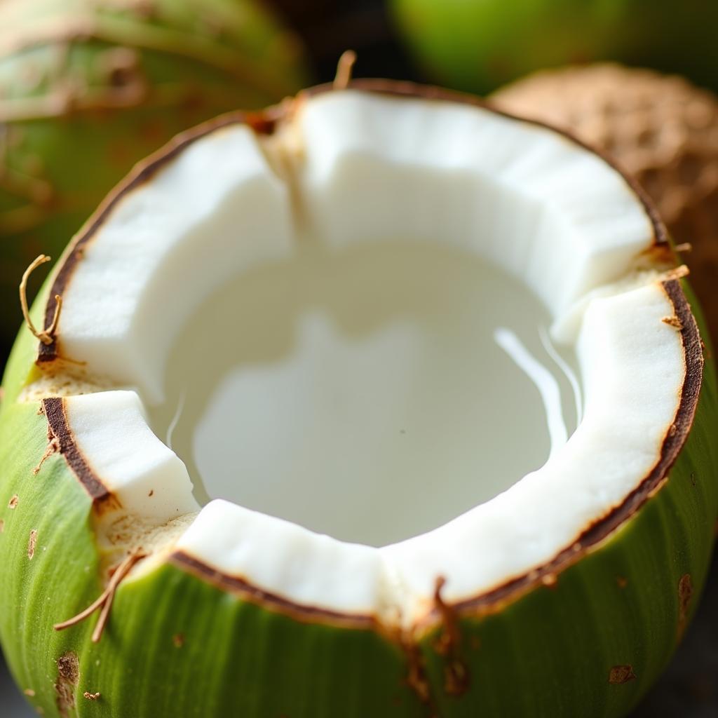 Clear Coconut Water from Young Coconut