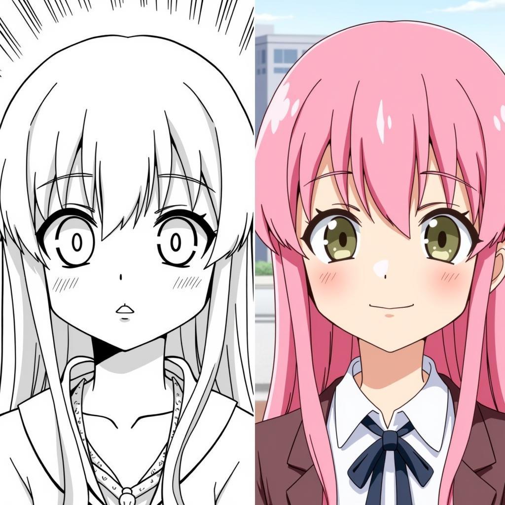 Yuji's Hair Color: Manga vs. Anime