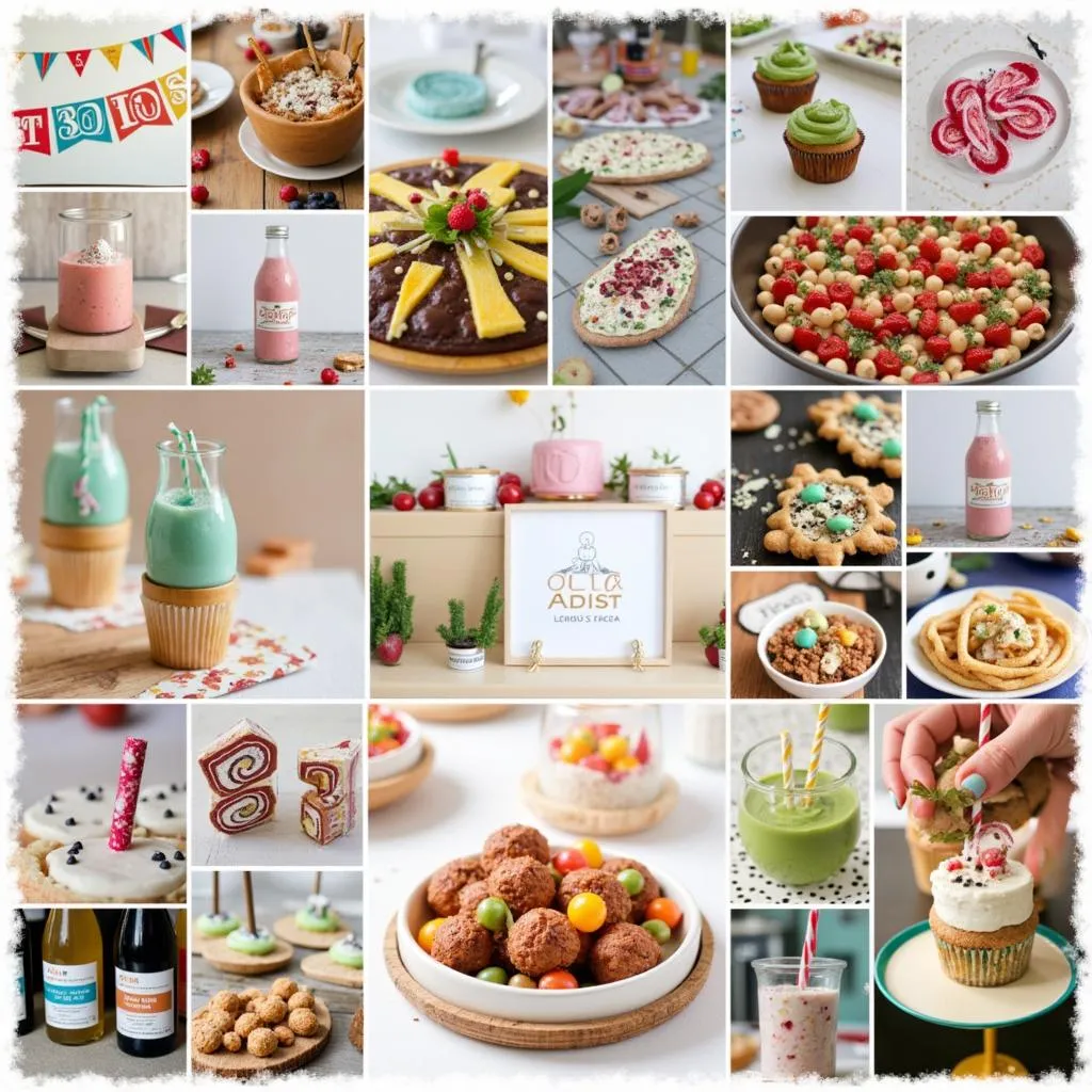 Inspiration board for 30th birthday party ideas