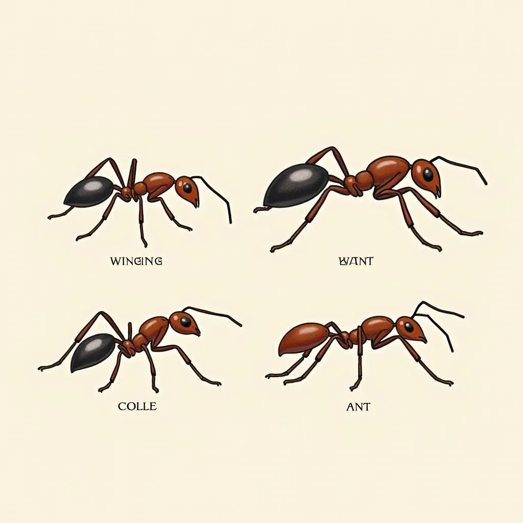 Ants using color for communication