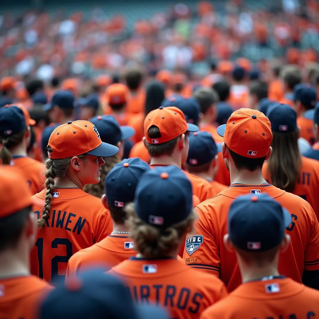 Houston Astros Fans at Minute Maid Park