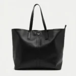 Black Leather Tote Bag